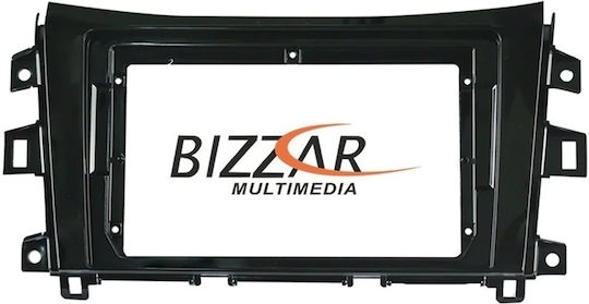 Bizzar DIN Fascia Panels 2 Din & Wiring Compatible with Screen 9" for Nissan NP300 / Navara 2016-2021