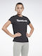 Reebok Training Essentials Graphic Γυναικείο Αθλητικό T-shirt Μαύρο