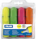 Milan Fluo Markere de Subliniere 4.8mm Multicolor 4buc