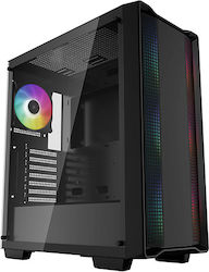 Deepcool CC560 ARGB Gaming Midi Tower Computer Case with Window Panel Black