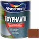 Vivechrom Βερνικόχρωμα Διαλύτου 0.75lt Μαόνι 115 Σφυρήλατο
