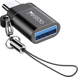 Yesido GS06 USB-C male σε USB-A female