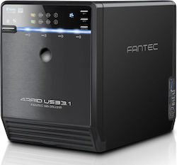 Fantec QB-35U31R Θήκη για 4 Σκληρούς Δίσκους 2.5" / 3.5" SATA III με σύνδεση USB 3.1 Type-C Fantec QB-35U31R Θήκη για 4 Σκληρούς Δίσκους 2.5" / 3.5" SATA III με σύνδεση USB 3.1 Type-C