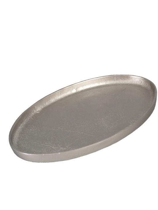 InTheBox Nedd Metal Oval Serving Tray in Silver...