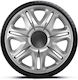 J-Tec Car Hubcap Set Nascar 13" 4pcs Silver
