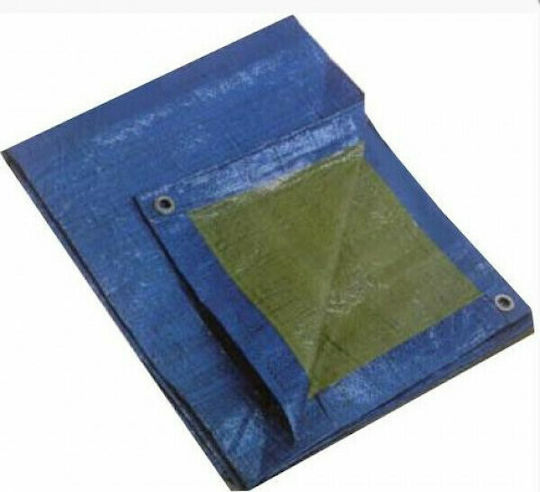 Krausmann Αδιάβροχος Μουσαμάς 140gr/m² 3x2μ. Ελαφρού Τύπου Μπλε