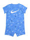 Nike Babystrampler Kurzärmelig Blau