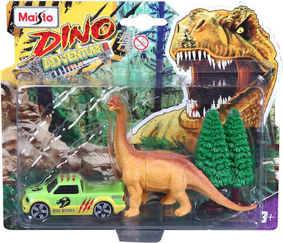 Maisto Dino Adventure Set with Car Brachiosaurus for 3++ Years