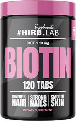 Hiro.Lab Biotin Vitamina pentru Părul, Pielea & Unghiile 10mg 120 file