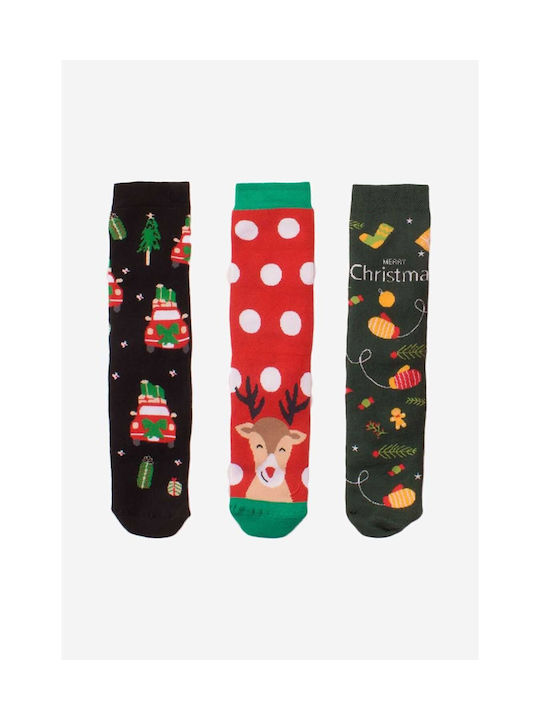 FESTIVE THEMED SOCKS IN GIFT BOX W22 SOMA 1STMODEL - PACK OF 3 PIECES