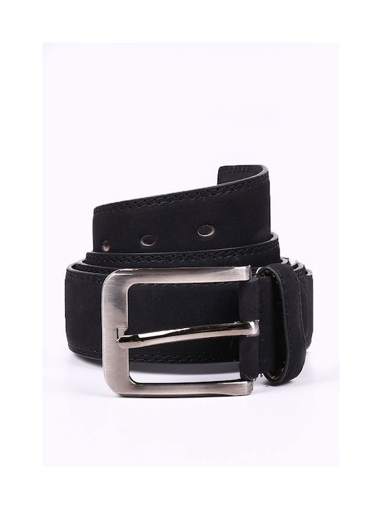 Men's suede belt Black