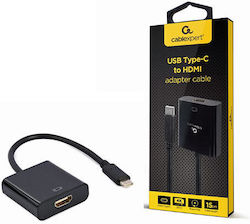 Cablexpert Μετατροπέας USB-C male σε HDMI female (A-CM-HDMIF-03)