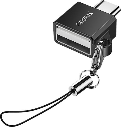 Yesido GS08 Konverter USB-C männlich zu USB-A weiblich Schwarz 1Stück