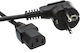 Tele Schuko - IEC C13 Kabel 1.2m Schwarz (CR-440)