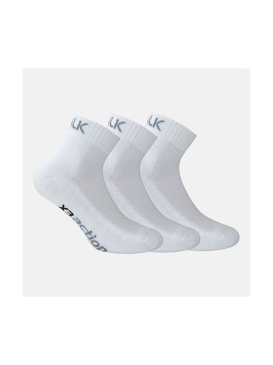 Walk Ankle Athletic Αθλητικές Κάλτσες Λευκές 3 Ζεύγη