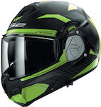 LS2 FF906 Advant Revo Matt Black / H-V Yellow Motorradhelm Modular ECE 22.06 1650gr