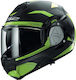 LS2 FF906 Advant Revo Modular Helmet with Sun Visor ECE 22.06 1650gr Matt Black / H-V Yellow KR520889