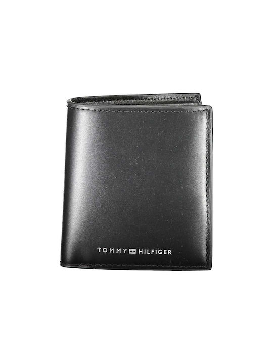 Tommy Hilfiger Men's Leather Coin Wallet Black