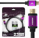 Spacetronik Spacetronik SH-SPR030 HDMI 2.1 Ultra High Speed 48Gbps 4K 120Hz HDR VRR Kabel HDMI-Stecker - HDMI-Stecker 3m Lila