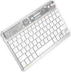 Hoco S55 Fără fir Bluetooth Doar tastatura UK Alb