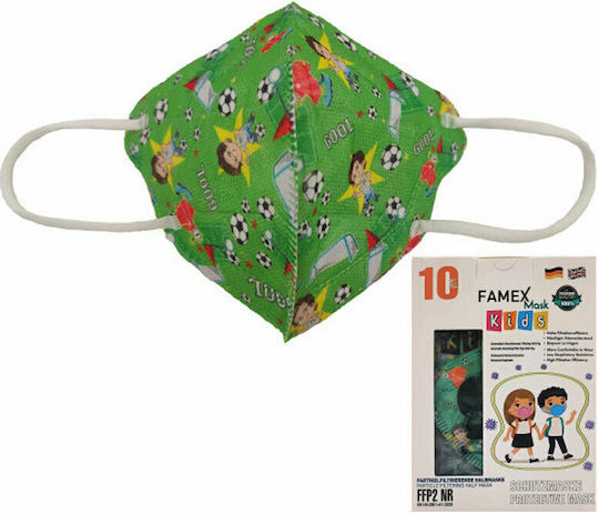 Famex Kids Mask FFP2 NR Schutzmaske FFP2 Grün 40Stück