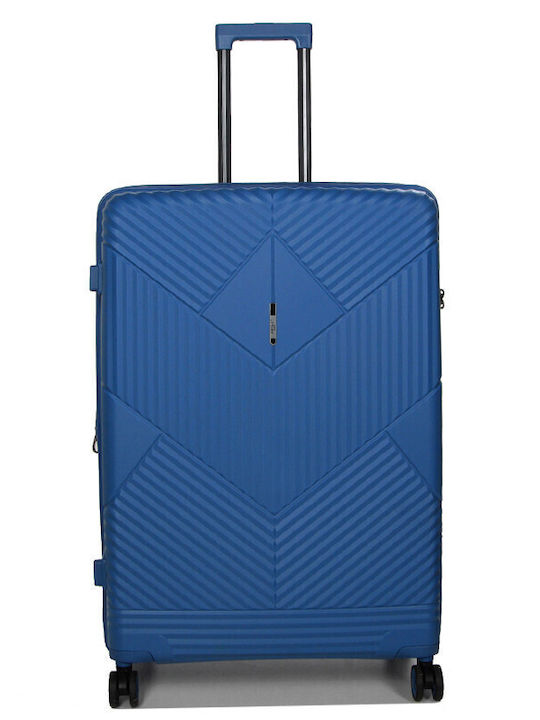 Airtex Paris Μεγάλη Βαλίτσα Ταξιδίου Σκληρή Μπλ...