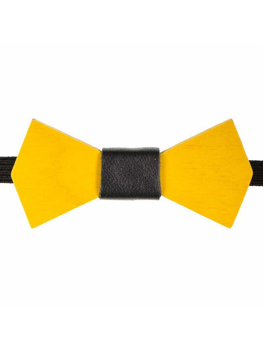 Children's Wooden Bow Tie Mom & Dad 43011202 - Yellow