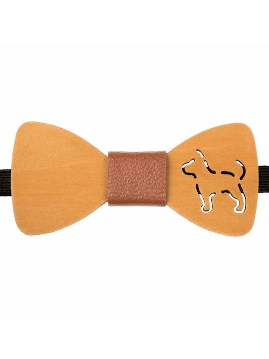 Children's Wooden Bow Tie Mom & Dad 43011236 - Brown