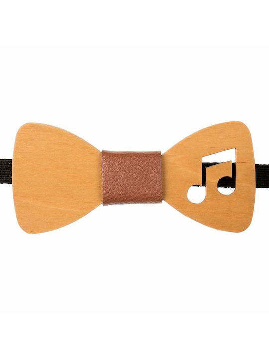 Children's Wooden Bow Tie Mom & Dad 43011237 - Brown