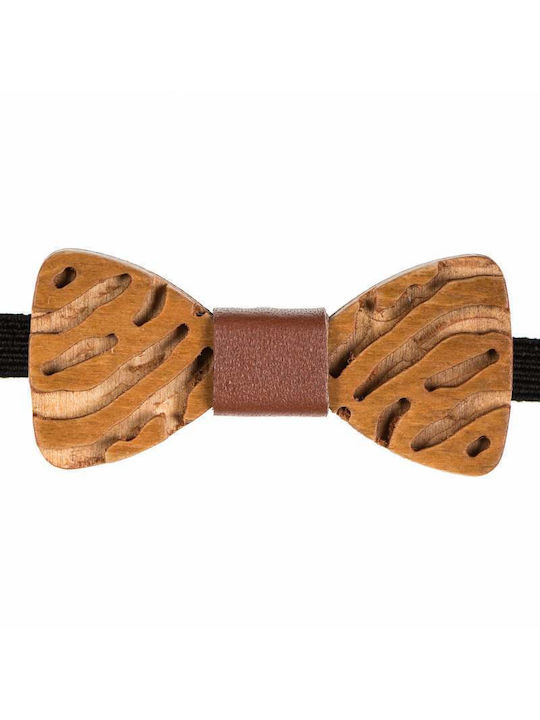 Bebe Wooden Bow Tie Mom & Dad 43011212 - Brown