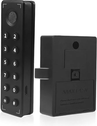Kerong Elektronisches Schloss in Farbe Schwarz