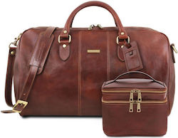 Tuscany Leather Marco Polo Set Sack Voyage Brown L55xW28xH29cm