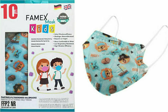 Famex Kids Mask FFP2 NR Protective Mask FFP2 Kids 5pcs