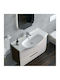 Cerastyle Lila Inset Sink Porcelain 100x46.5x17cm White