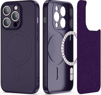 Tech-Protect Icon MagSafe Umschlag Rückseite Kunststoff / Silikon Deep Purple (iPhone 14 Pro Max) THP1623