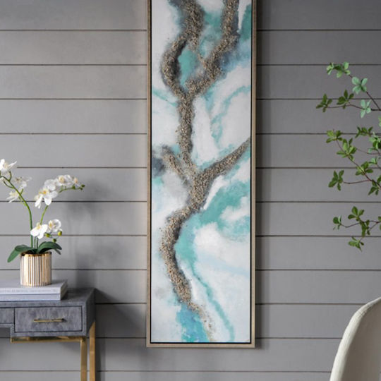 Artekko Clouds De două ori Tablou pe Pânză 50x180cm