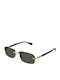 Gucci Unisex Sunglasses with Gold Metallic Frame and Grey Lens GG1221S 001