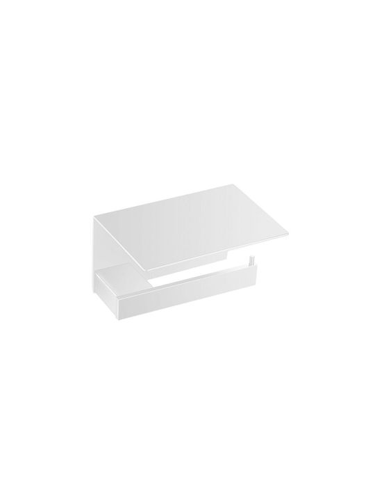 Sanco Agora Metallic Paper Holder Wall Mounted White Mat