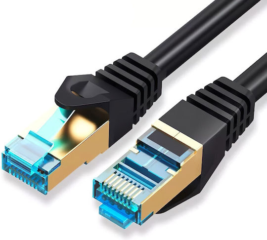 Montis S/FTP Cat.7 (10Gbps) Καλώδιο Δικτύου Ethernet 15m Μαύρο