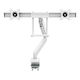 Fellowes Stand Desk Mounted for 2 Monitors up to 32" with Arm White (9909401)