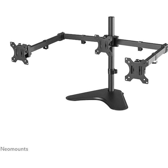 Neomounts Schreibtisch Halterung für 3 Monitore bis 27" mit Arm (FPMA-D550DD3BLACK)