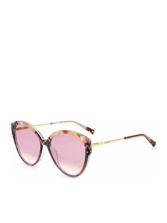 Missoni Feminini Ochelari de soare cu Multicolor Cadru și Roz Degrade Lentilă MIS 0004/S OBL/3X