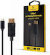 Cablexpert USB 3.1 Cable USB-C male - DisplayPort male Μαύρο 2m (A-CM-DPM-01)