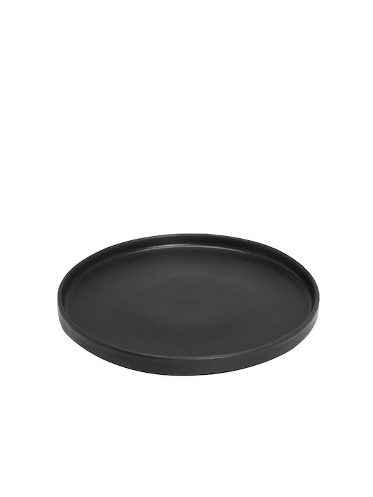 Espiel Step Plate Shallow Ceramic Black with Di...