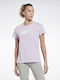 Reebok Training Essentials Vector Graphic Women's Athletic T-shirt Purple Oasis