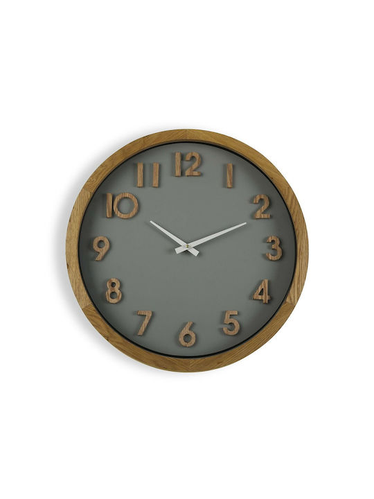 Versa Antique Wall Clock Wooden Ø50cm S3409416