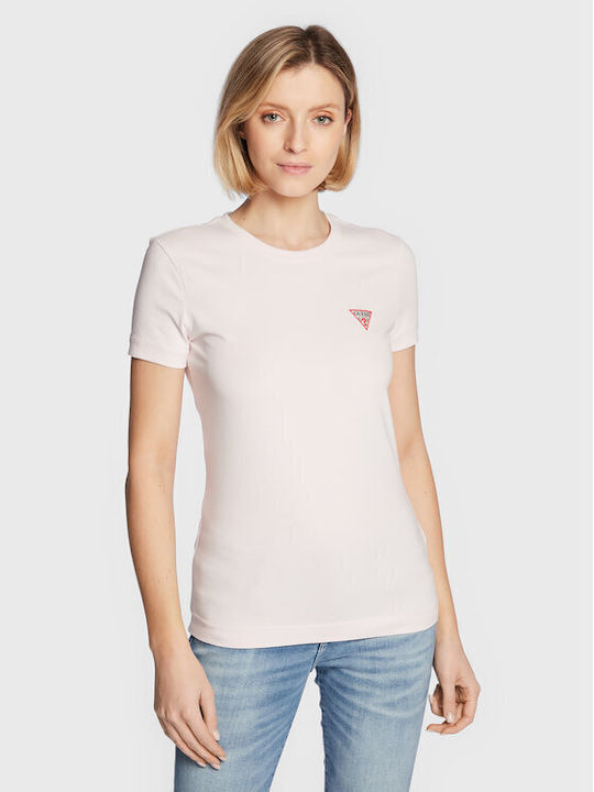 Guess Damen T-Shirt Light Pink