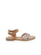 LEDERSANDALEN AMICA GIRL - BRAUN - BRAUN