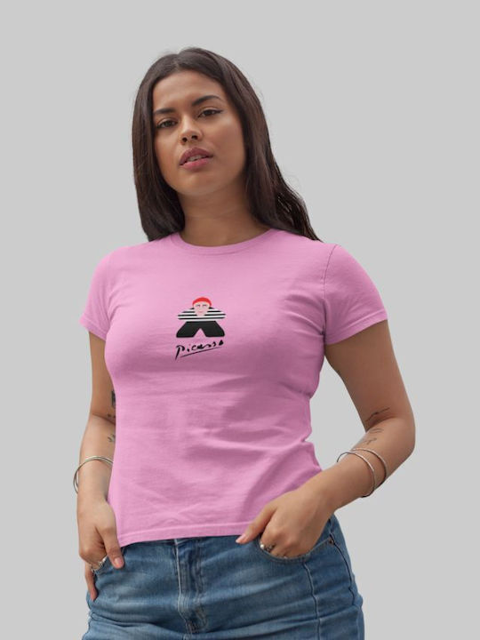 Picasso Meeple W T-shirt - ORCHID PINK