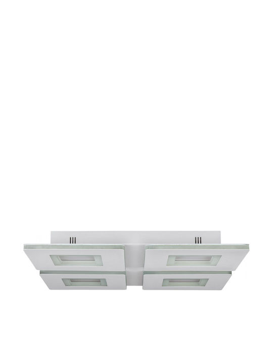 Eglo Padrogiano-Z Square Recessed LED Panel 26.2W with Warm to Cool White Light 45x45cm